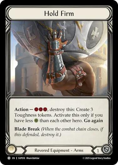 Flesh and Blood TCG Super Slam Hold Firm SUP018 Common