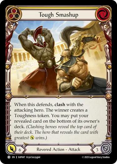 Flesh & Blood TCG Super Slam Tough Smashup (Yellow) SUP047 Common Near Mint