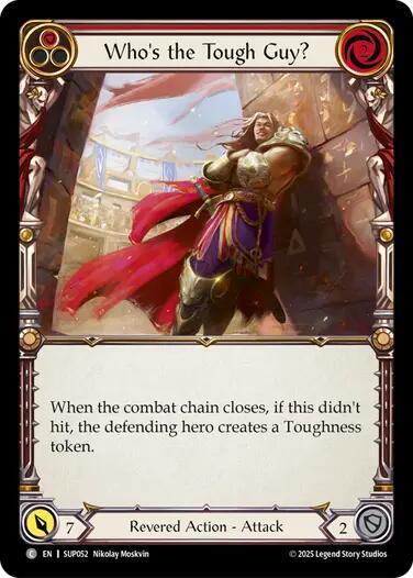 Flesh and Blood TCG Super Slam Who's the Tough Guy? (Red) SUP052 Common