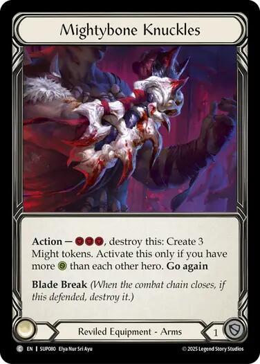 Flesh and Blood TCG Super Slam Mightybone Knuckles SUP080 Common