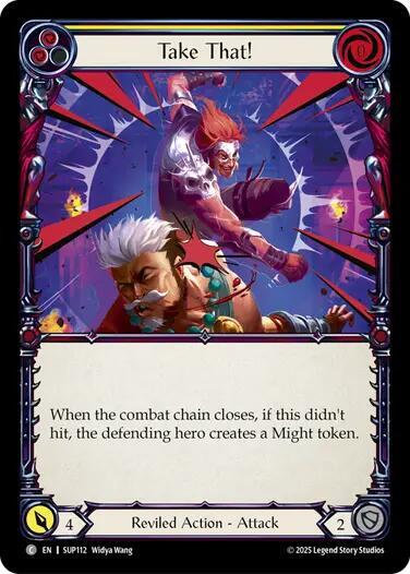 Flesh and Blood TCG Super Slam Take That! (Yellow) SUP112 Common