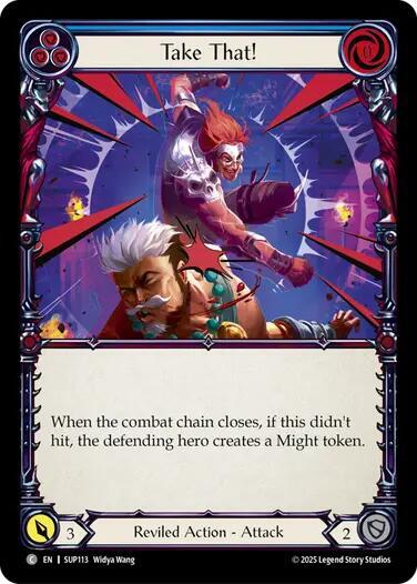 Flesh and Blood TCG Super Slam Take That! (Blue) SUP113 Common