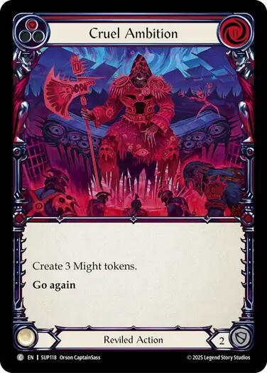 Flesh and Blood TCG Super Slam Cruel Ambition SUP118 Common