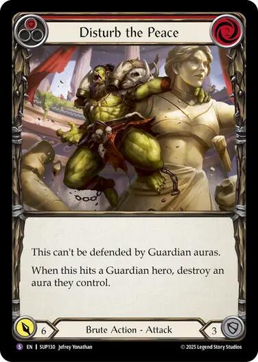 Flesh and Blood TCG Super Slam Disturb the Peace SUP130 Super Rare