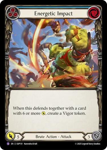 Flesh and Blood TCG Super Slam Energetic Impact SUP131 Super Rare