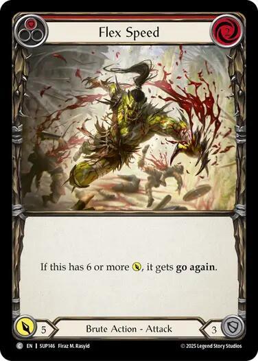 Flesh & Blood TCG Super Slam Flex Speed (Red) SUP146 Common Near Mint