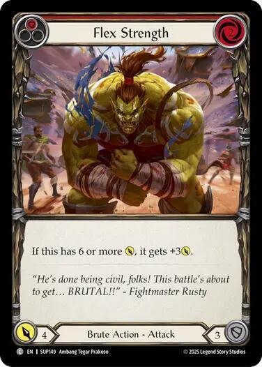 Flesh and Blood TCG Super Slam Flex Strength (Red) SUP149 Common