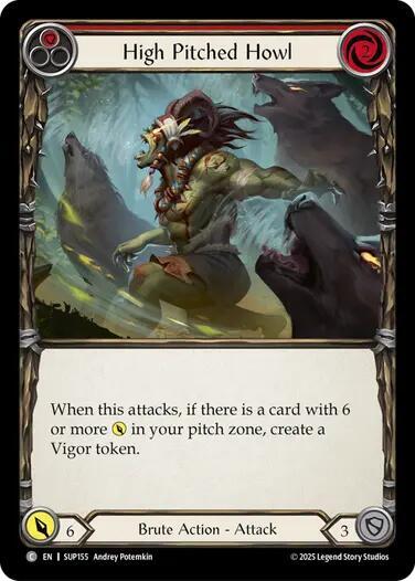 Flesh and Blood TCG Super Slam High Pitched Howl (Red) SUP155 Common