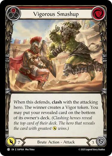 Flesh and Blood TCG Super Slam Vigorous Smashup (Red) SUP164 Common