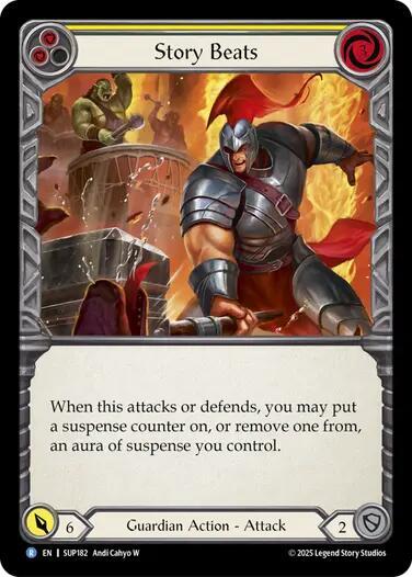 Flesh and Blood TCG Super Slam Story Beats (Yellow) SUP182 Rare