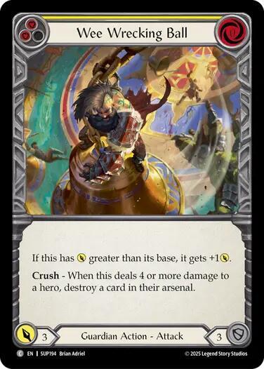 Flesh and Blood TCG Super Slam Wee Wrecking Ball SUP194 Common