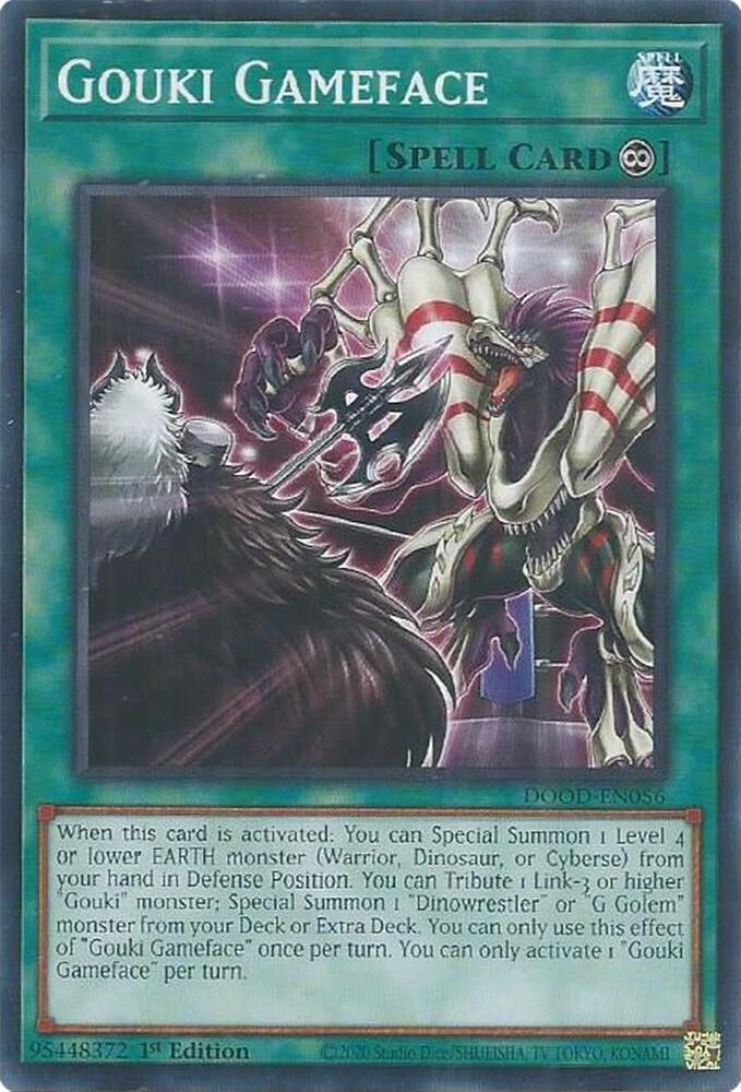 YuGiOh Doom of Dimensions Gouki Gameface DOOD-EN056 Common Near Mint 1st Edition