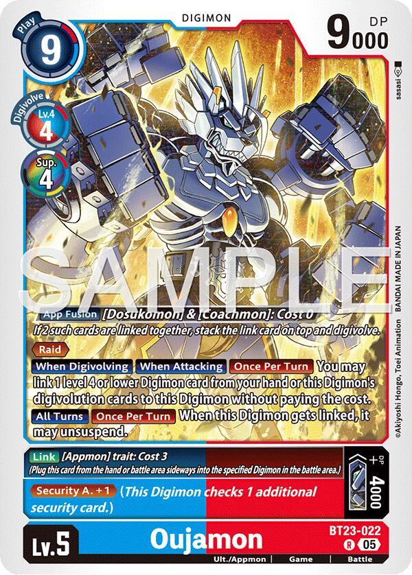 Digimon TCG Hackers' Slumber Oujamon