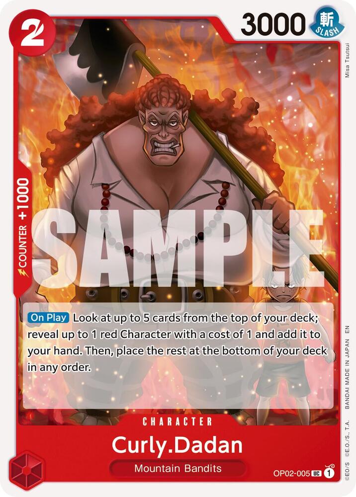 One Piece Card Game Premium Booster -The Best- Vol. 2 Curly.Dadan (Reprint) OP02-005 UC Near Mint