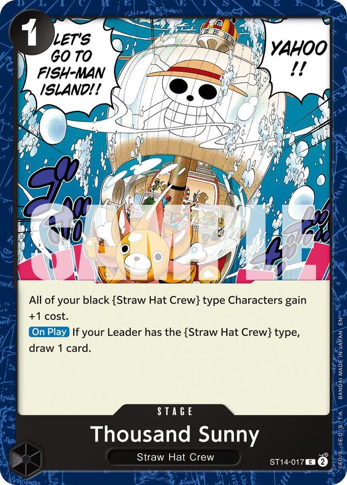 One Piece Card Game Premium Booster -The Best- Vol. 2 Thousand Sunny (Reprint) ST14-017 C