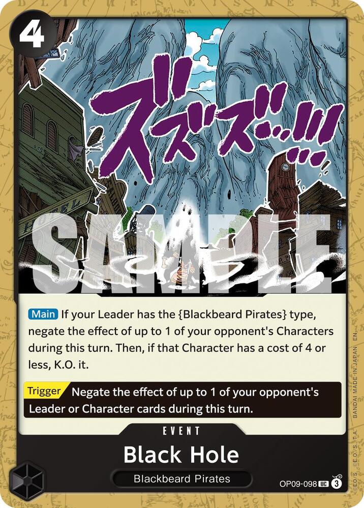 One Piece Card Game Premium Booster -The Best- Vol. 2 Black Hole (Reprint) OP09-098 UC