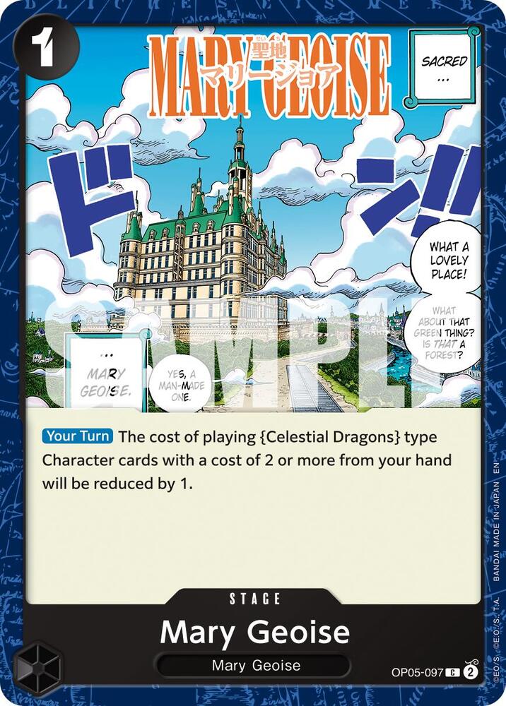 One Piece Card Game Premium Booster -The Best- Vol. 2 Mary Geoise (Reprint) OP05-097 C
