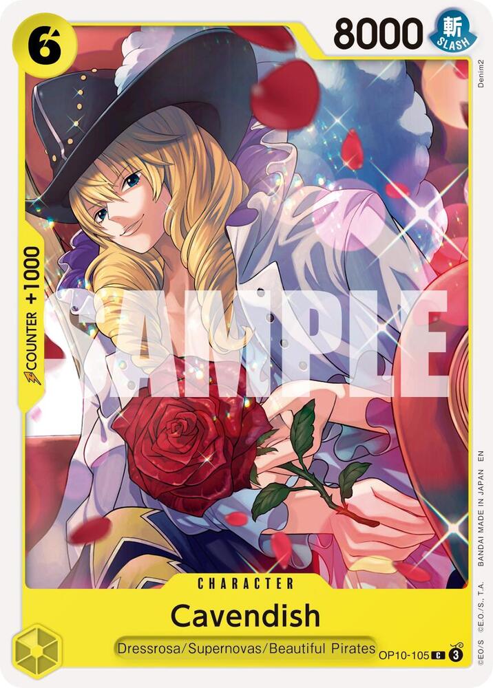 One Piece Card Game Premium Booster -The Best- Vol. 2 Cavendish - OP10-105 (Reprint) OP10-105 C Near Mint