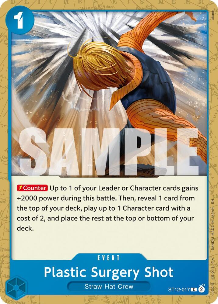 One Piece Card Game Premium Booster -The Best- Vol. 2 Plastic Surgery Shot - ST12-017 (Reprint) ST12-017 C Near Mint