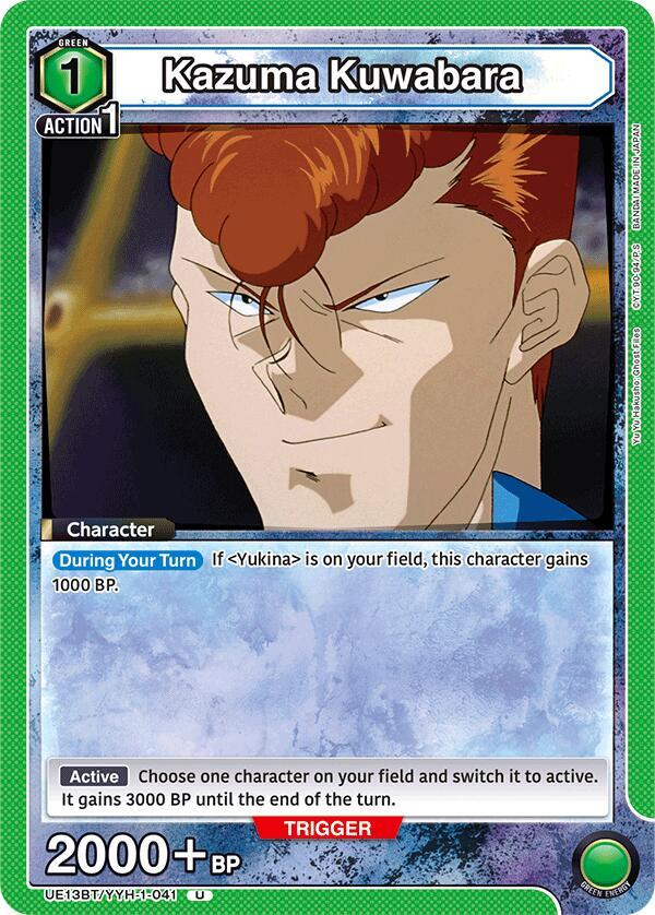 Union Arena UE13BT: Yu Yu Hakusho: Ghost Files Kazuma Kuwabara (041) UE13BT/YYH-1-041 Uncommon Near Mint