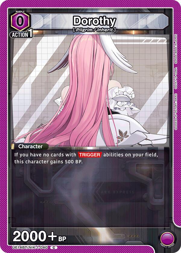 Union Arena UE14BT: GODDESS OF VICTORY: NIKKE Dorothy (040) UE14BT/NIK-1-040 Common Near Mint