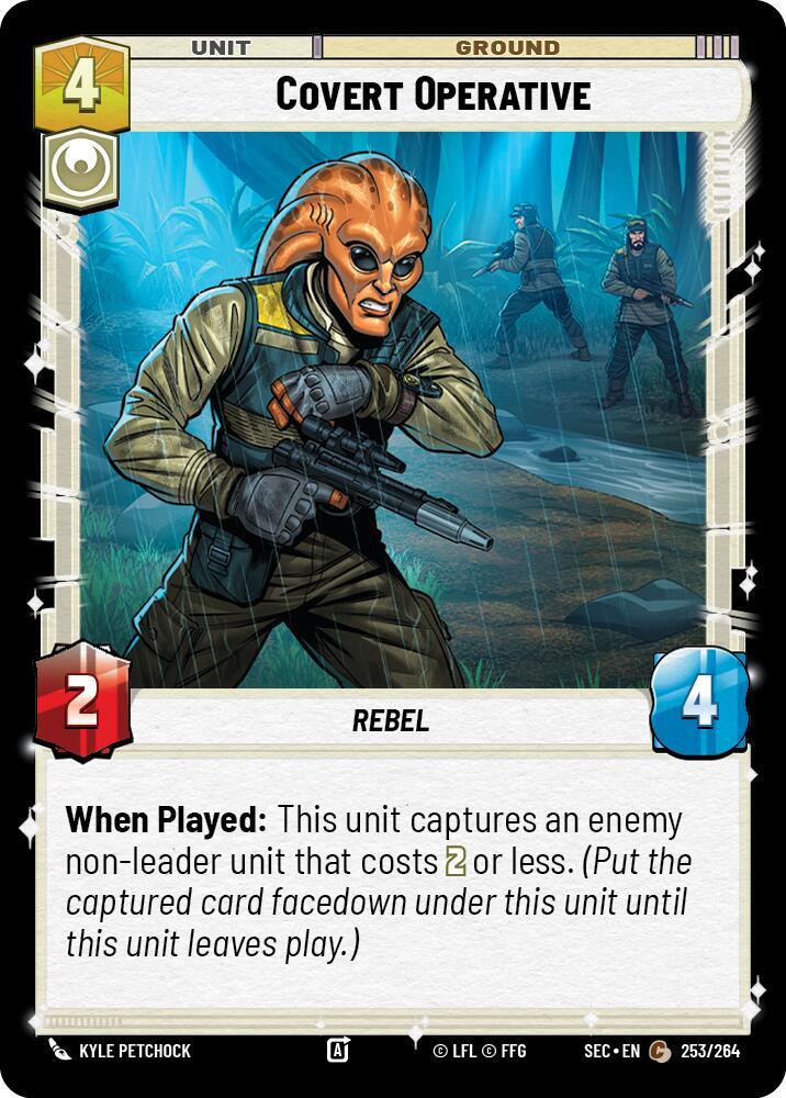 Star Wars Unlimited Secrets of Power Covert Operative 253/264 Common Near Mint