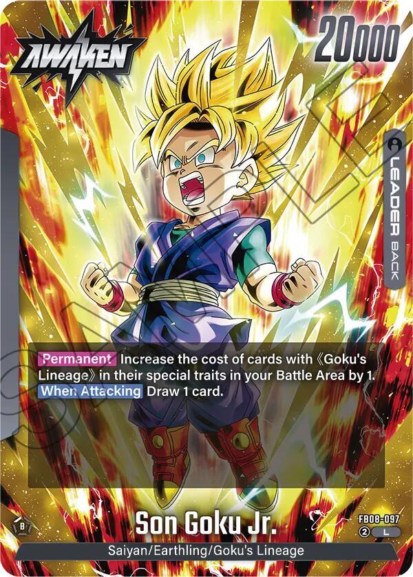 Dragon Ball Super: Fusion World Saiyan's Pride Son Goku Jr. - FB08-097 FB08-097 Leader Near Mint
