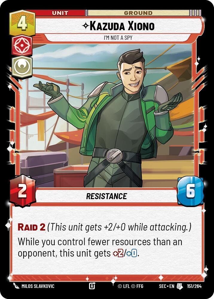 Star Wars Unlimited Secrets of Power Kazuda Xiono - I'm Not A Spy 151/264 Uncommon Near Mint
