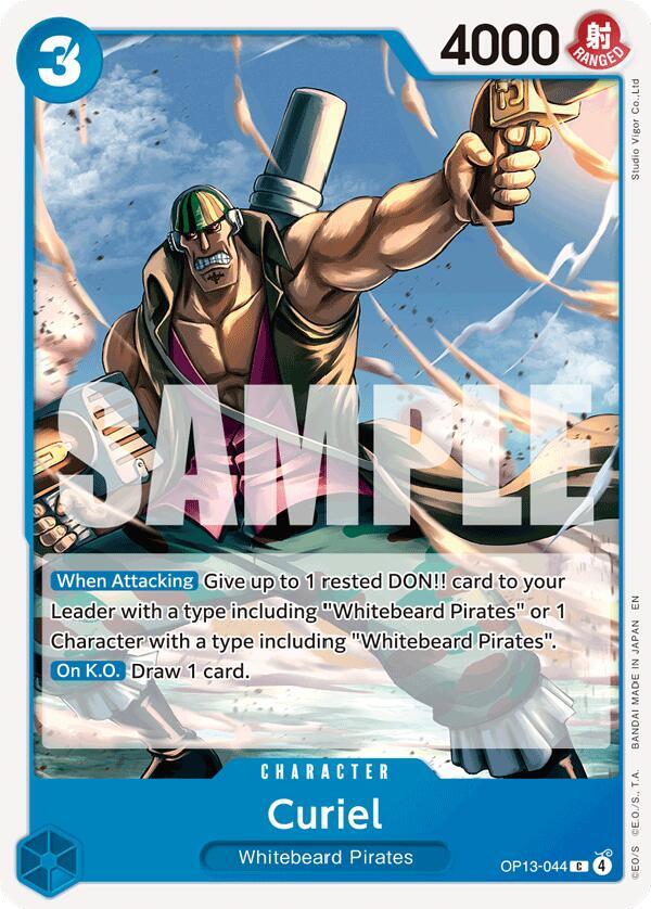 One Piece Card Game Carrying On His Will Curiel OP13-044 C Near Mint