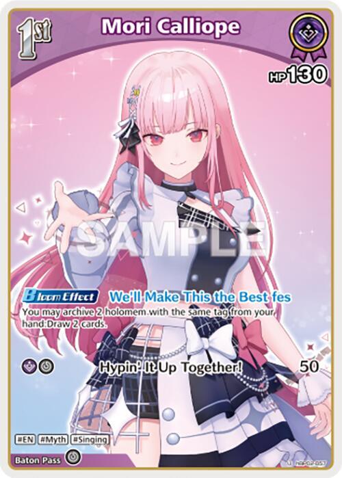 hololive OFFICIAL CARD GAME Quintet Spectrum Mori Calliope (U) (hBP02-057) hBP02-057 Uncommon Near Mint