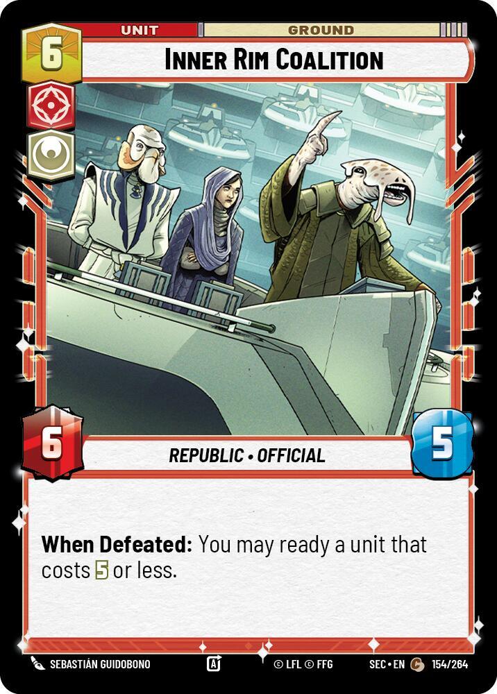 Star Wars Unlimited Secrets of Power Inner Rim Coalition 154/264 Common Near Mint