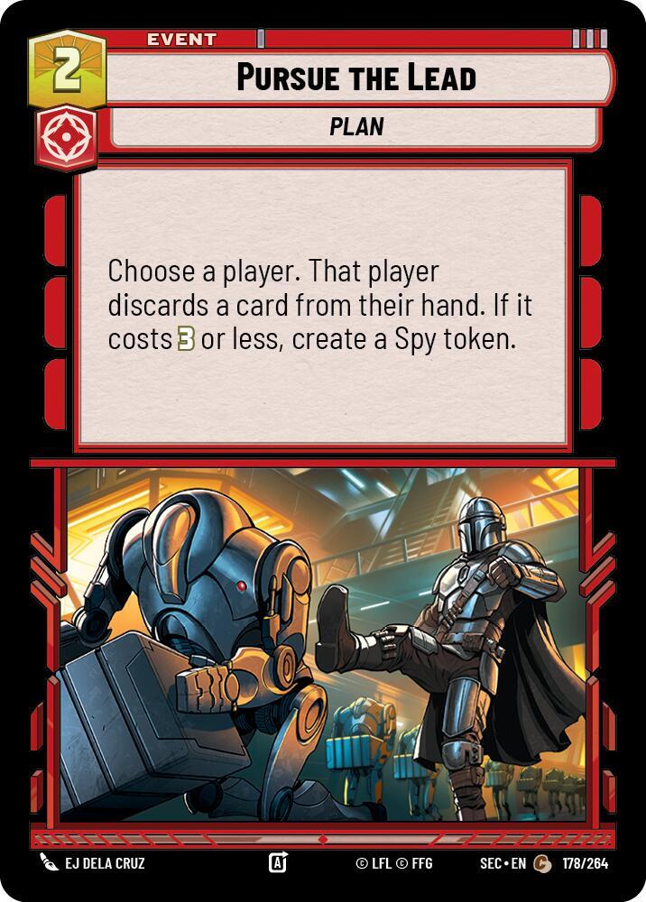 Star Wars Unlimited Secrets of Power Pursue the Lead 178/264 Common Near Mint
