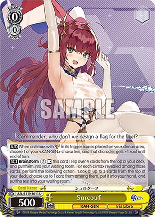 Weiss Schwarz Azur Lane Vol. 2 Surcouf AZL/S119-E013 U Uncommon Near Mint