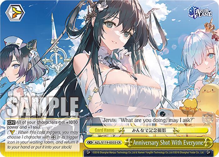 Weiss Schwarz Azur Lane Vol. 2 Anniversary Shot With Everyone AZL/S119-E033 CR Climax Rare