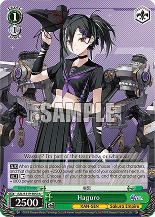 Weiss Schwarz Azur Lane Vol. 2 Haguro AZL/S119-E053 U Uncommon Near Mint