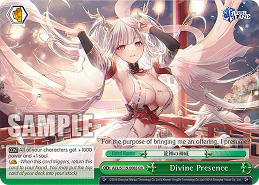 Weiss Schwarz Azur Lane Vol. 2 Divine Presence AZL/S119-E065 CR Climax Rare