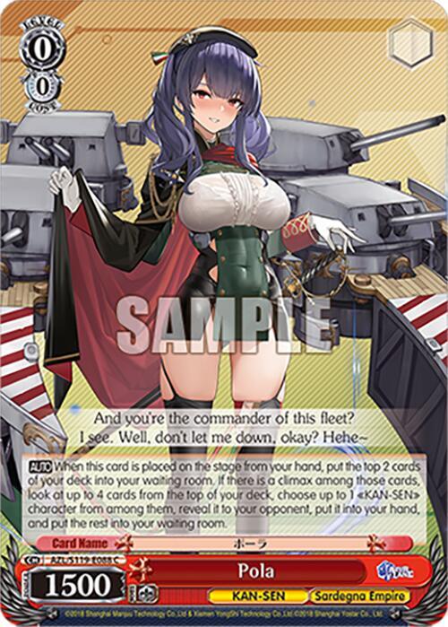 Weiss Schwarz Azur Lane Vol. 2 Pola AZL/S119-E088 C Common