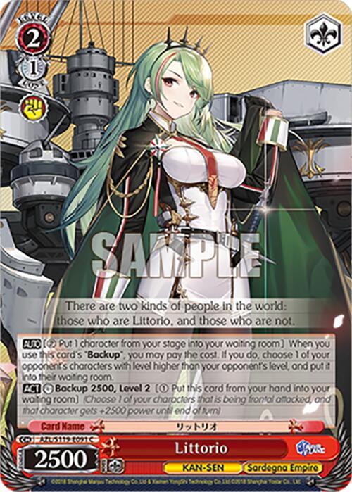 Weiss Schwarz Azur Lane Vol. 2 Littorio AZL/S119-E091 C Common Near Mint