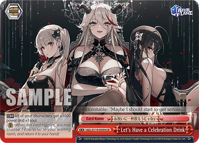 Weiss Schwarz Azur Lane Vol. 2 Let's Have a Celebration Drink AZL/S119-E094 CR Climax Rare Near Mint
