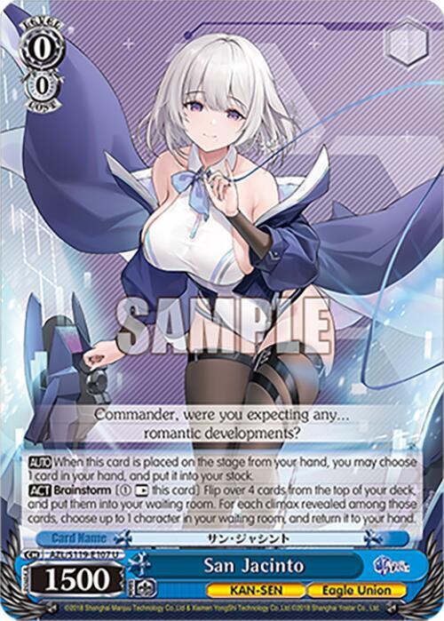 Weiss Schwarz Azur Lane Vol. 2 San Jacinto AZL/S119-E107 U Uncommon Near Mint