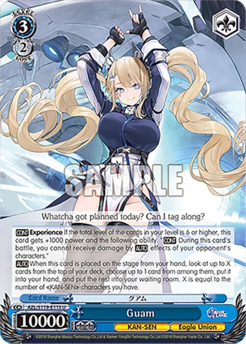 Weiss Schwarz Azur Lane Vol. 2 Guam AZL/S119-E115 U Uncommon