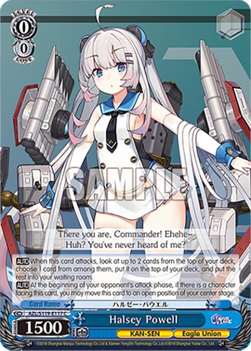 Weiss Schwarz Azur Lane Vol. 2 Halsey Powell AZL/S119-E117 C Common