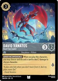 Lorcana TCG Whispers in the Well David Xanatos - Steel Clan Leader 184/204 Uncommon Near Mint