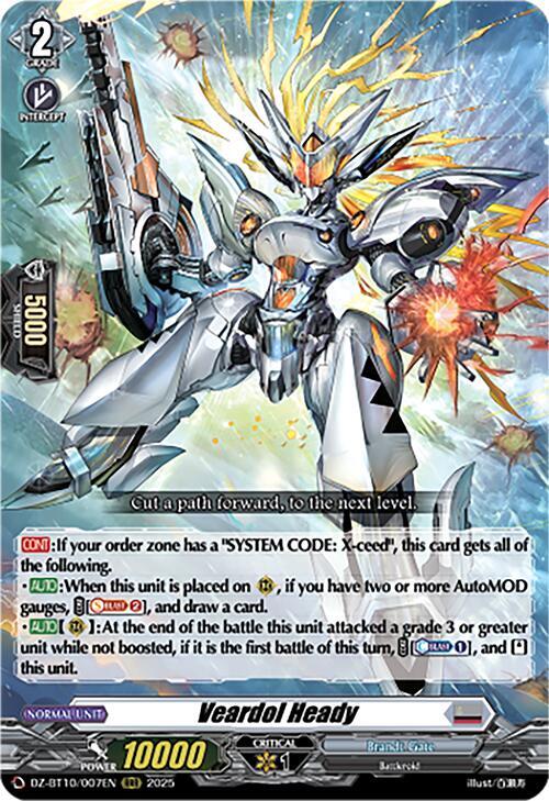 Cardfight Vanguard DZ-BT10: Dragonsoul Resonance Veardol Heady DZ-BT10/007EN RRR Near Mint