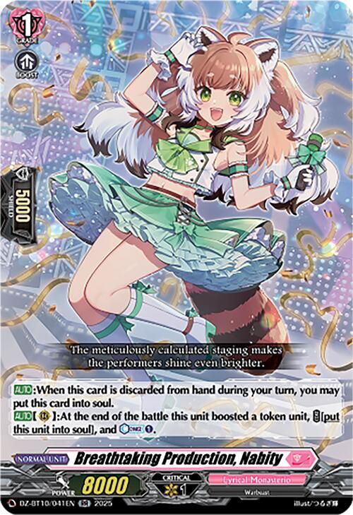Cardfight Vanguard DZ-BT10: Dragonsoul Resonance Breathtaking Production, Nabity DZ-BT10/041EN - Double Rare