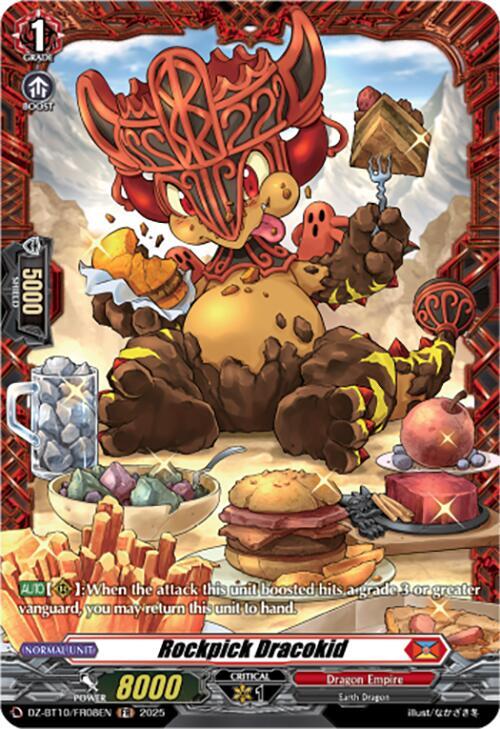 Cardfight Vanguard DZ-BT10: Dragonsoul Resonance Rockpick Dracokid (FR) DZ-BT10/FR08EN - Frame Rare