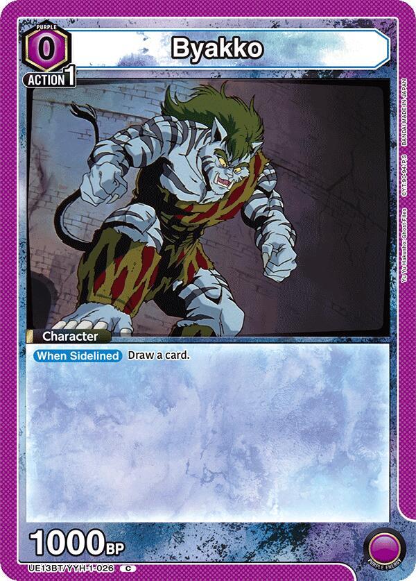 Union Arena UE13BT: Yu Yu Hakusho: Ghost Files Byakko UE13BT/YYH-1-026 Common Near Mint