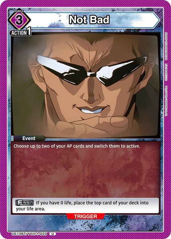 Union Arena UE13BT: Yu Yu Hakusho: Ghost Files Not Bad UE13BT/YYH-1-033 Uncommon Near Mint