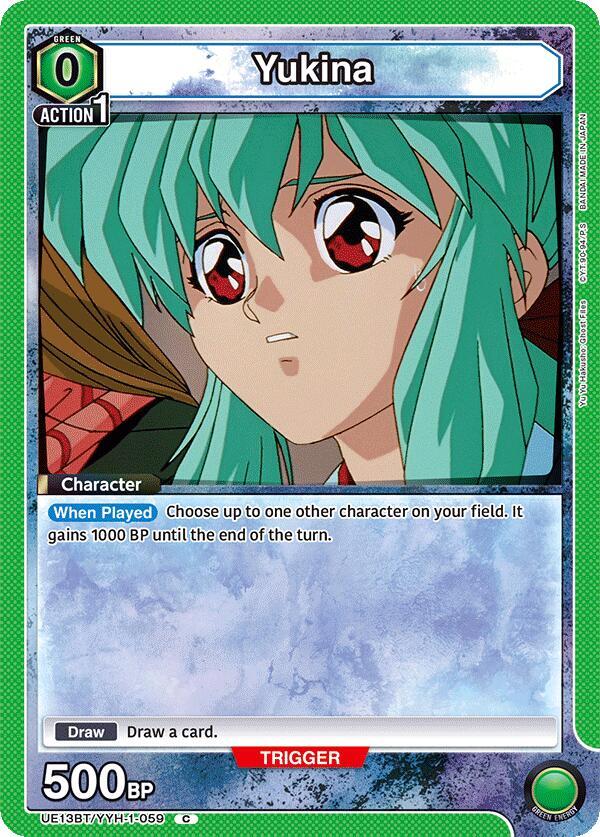 Union Arena UE13BT: Yu Yu Hakusho: Ghost Files Yukina (059) UE13BT/YYH-1-059 Common Near Mint