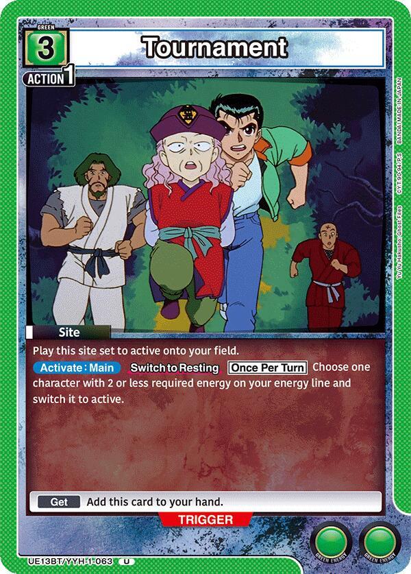 Union Arena UE13BT: Yu Yu Hakusho: Ghost Files Tournament UE13BT/YYH-1-063 Uncommon Near Mint